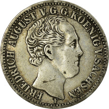 Monnaie, Etats allemands, SAXONY-ALBERTINE, Friedrich August II, 1/3 Thaler, 1/2