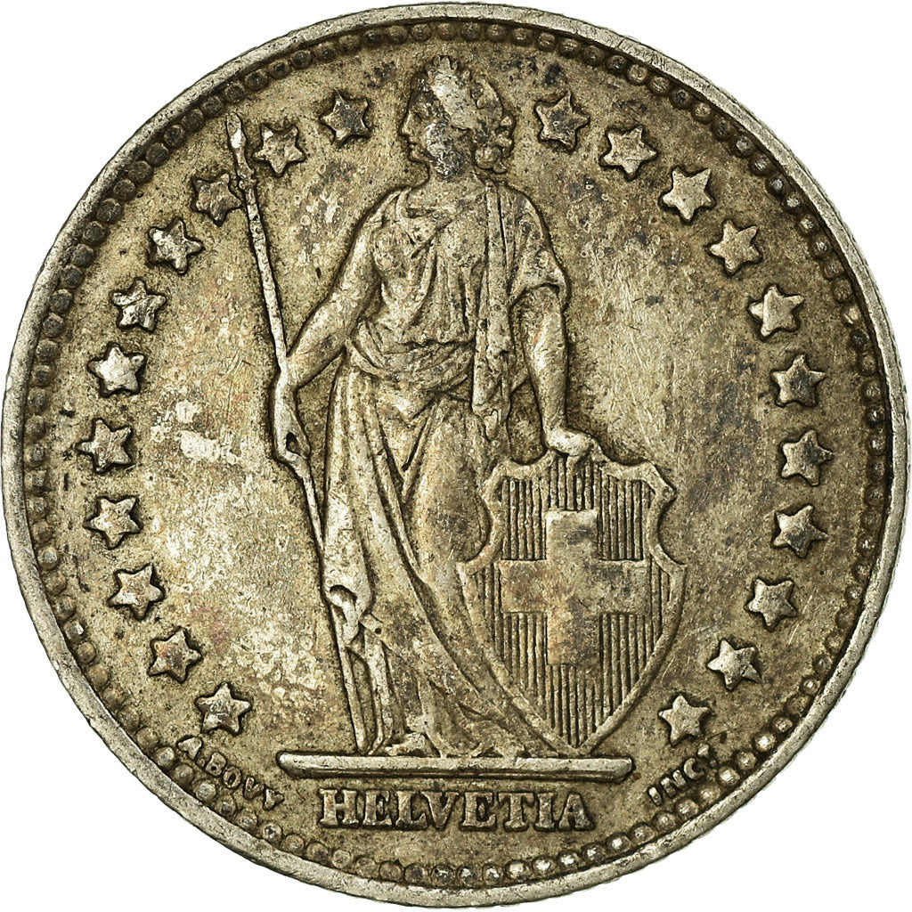 Münze, Schweiz, Franc, 1952, Bern, SS, Silber, KM:24