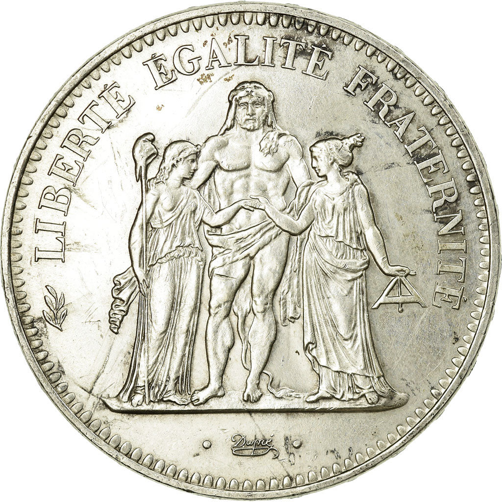 Münze, Frankreich, Hercule, 50 Francs, 1974, Hybrid issue, VZ, Silber