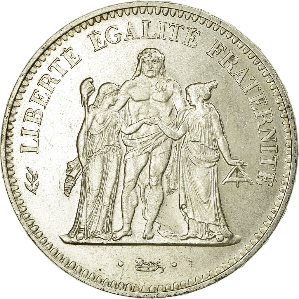 Munten, Frankrijk, Hercule, 50 Francs, 1974, Hybrid issue, PR, Zilver, KM:941.2