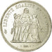 Munten, Frankrijk, Hercule, 50 Francs, 1974, Hybrid issue, PR, Zilver, KM:941.2