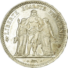 Moneta, Francia, Hercule, 5 Francs, 1873, Paris, SPL, Argento, KM:820.1