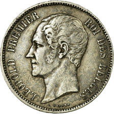Münze, Belgien, Leopold I, 5 Francs, 5 Frank, 1853, S+, Silber, KM:17