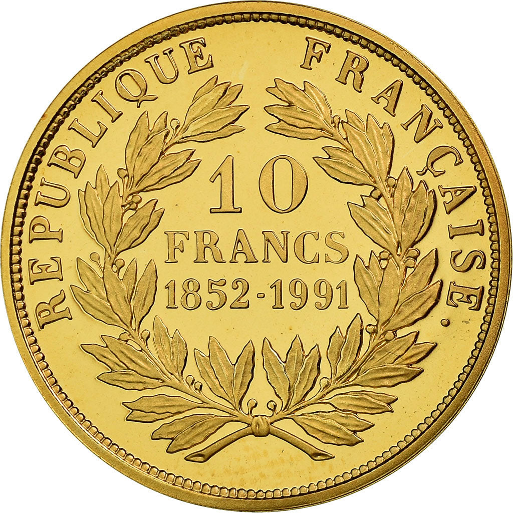 Münze, Frankreich, Napoleon III, Monnaie de Paris, 10 Francs, 1991, STGL, Gold