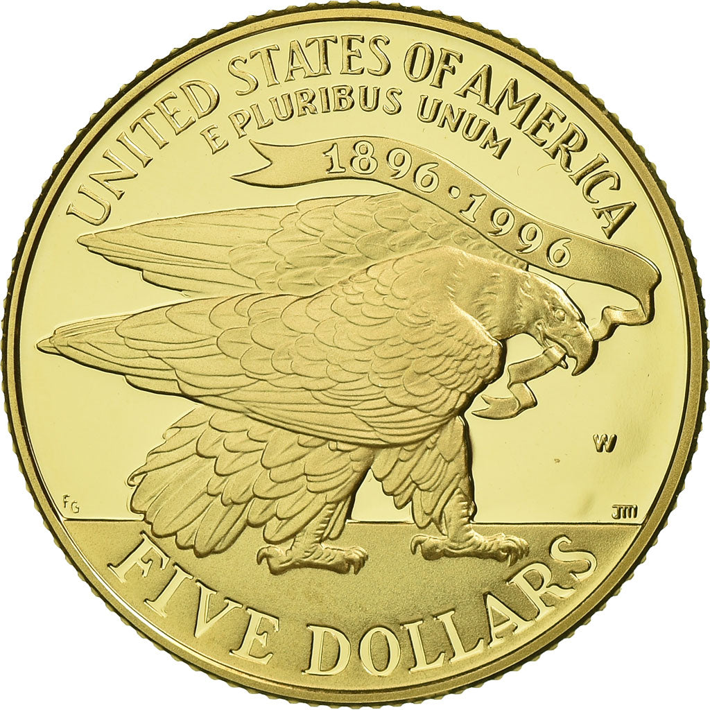 Moneta, Stati Uniti, 1996 Olympic Games, $5, Half Eagle, 1995, U.S. Mint, West