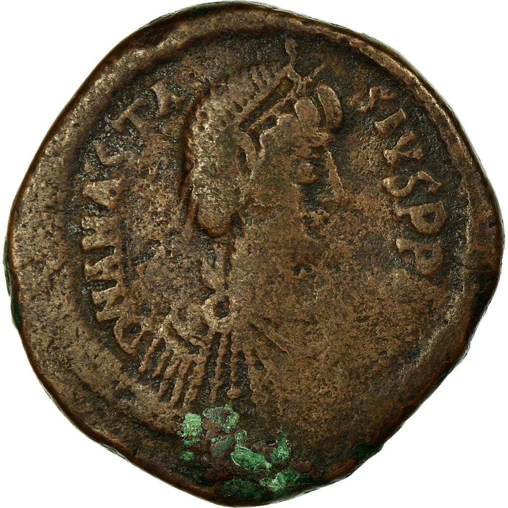 Moneta, Anastasius I, Follis, 498-507, Constantinople, VF(20-25), Miedź
