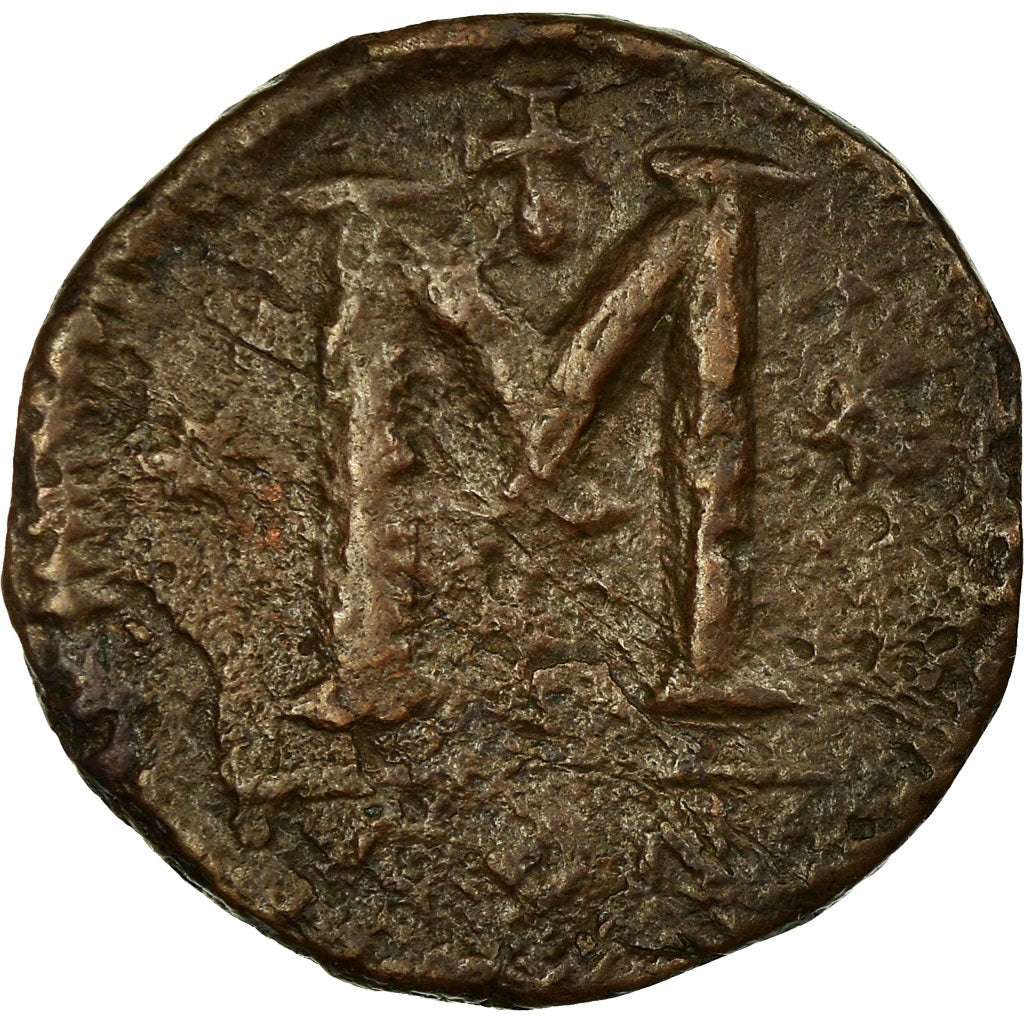 Moneta, Anastasius I, Follis, 498-518, Constantinople, MB, Rame, Sear:15