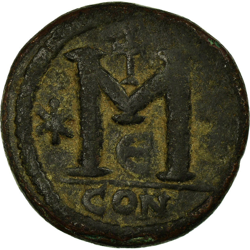 Moneta, Anastasius I, Follis, 498-518, Constantinople, MB, Rame, Sear:17