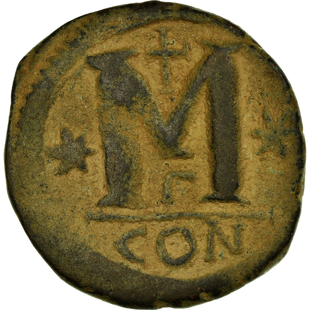 Moneda, Anastasius I, Follis, 512-517, Constantinople, BC+, Cobre, Sear:19
