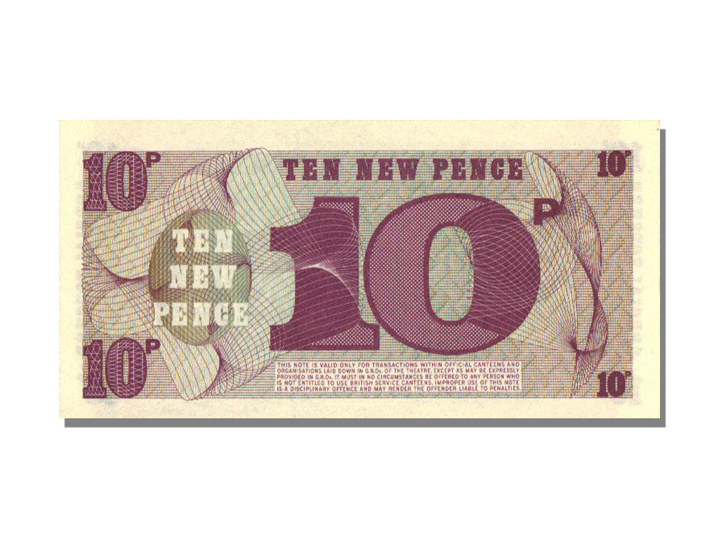 10 New Pence Type British Armed Forces 6th Serie