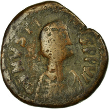 Moneta, Justin I, Follis, 518-527, Constantinople, MB, Rame, Sear:62