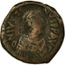 Monnaie, Justin I, Follis, 518-527, Constantinople, TB, Cuivre, Sear:63