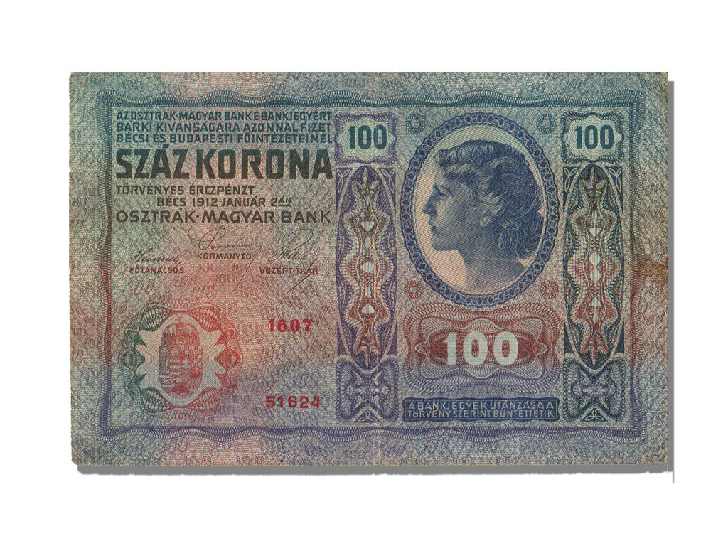 Austria, 100 Kronen, 1912, KM #12, 1912-01-02, AU(55-58), 51624