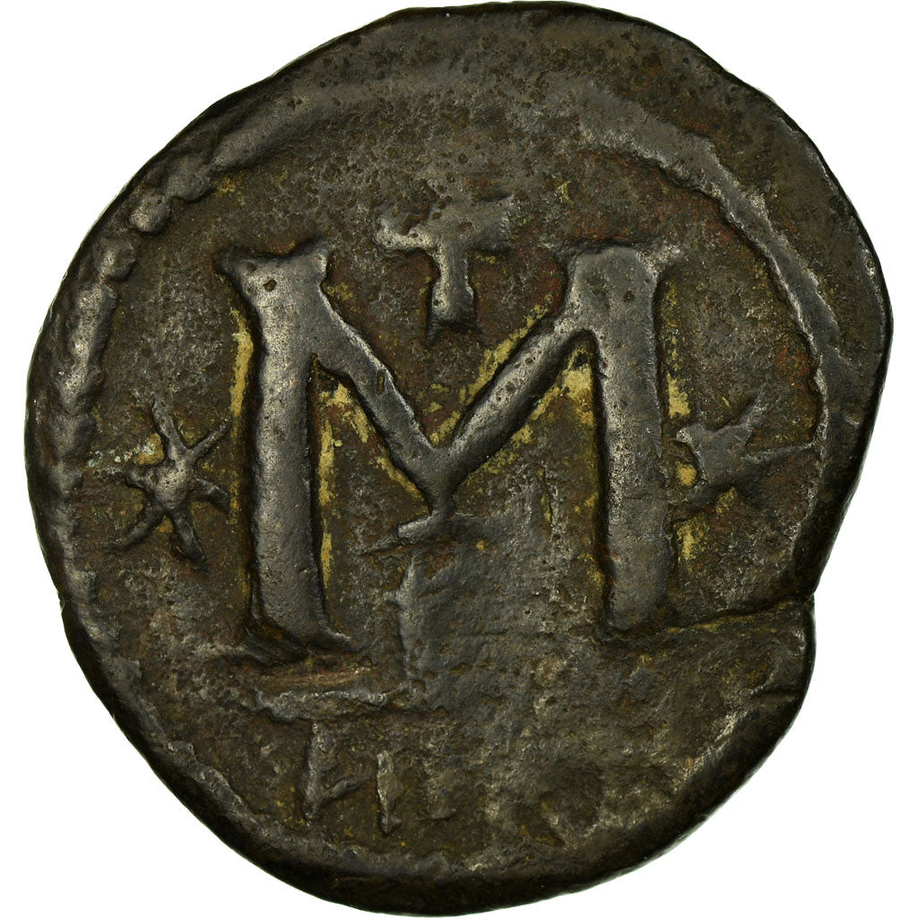 Monnaie, Justin I, Follis, 522-527, Nicomédie, TB, Cuivre, Sear:83
