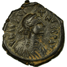 Monnaie, Justin I, Follis, 518-522, Nicomédie, TTB, Cuivre, Sear:84