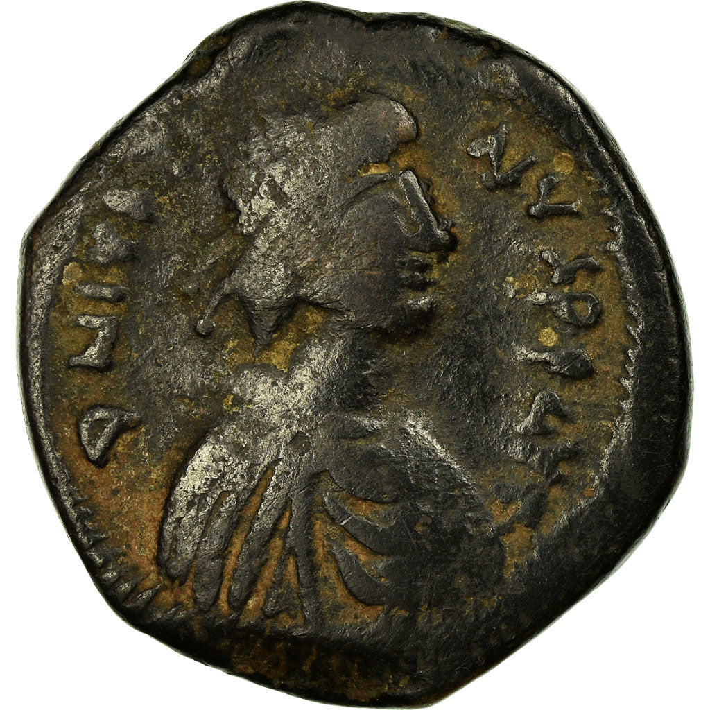 Moneta, Justin I, Follis, 526-527, Kyzikos, MB+, Rame, Sear:96