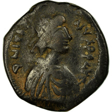 Moneta, Justin I, Follis, 526-527, Kyzikos, MB+, Rame, Sear:96