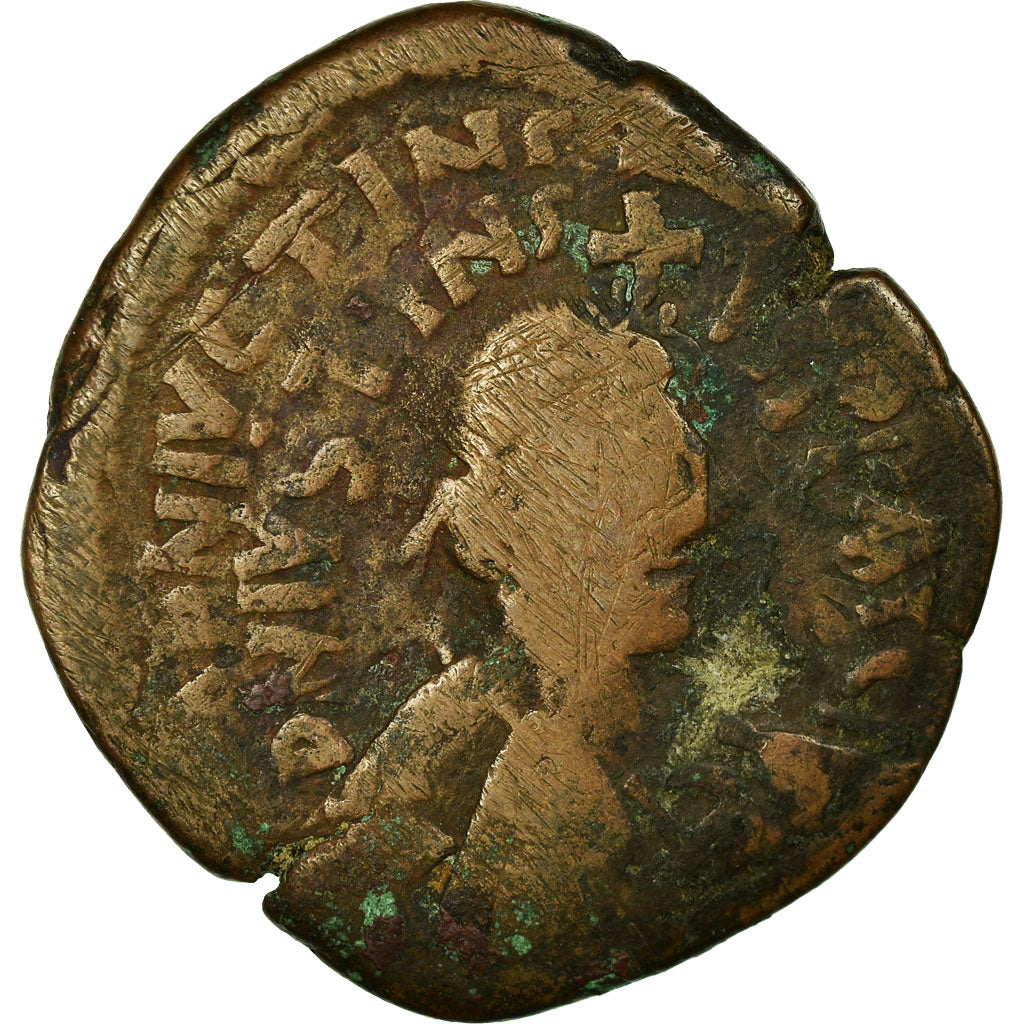 Münze, Justin I, Follis, 518-522, Antioch, Double-strike, S, Kupfer, Sear:100