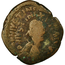 Münze, Justin I, Follis, 518-522, Antioch, Double-strike, S, Kupfer, Sear:100