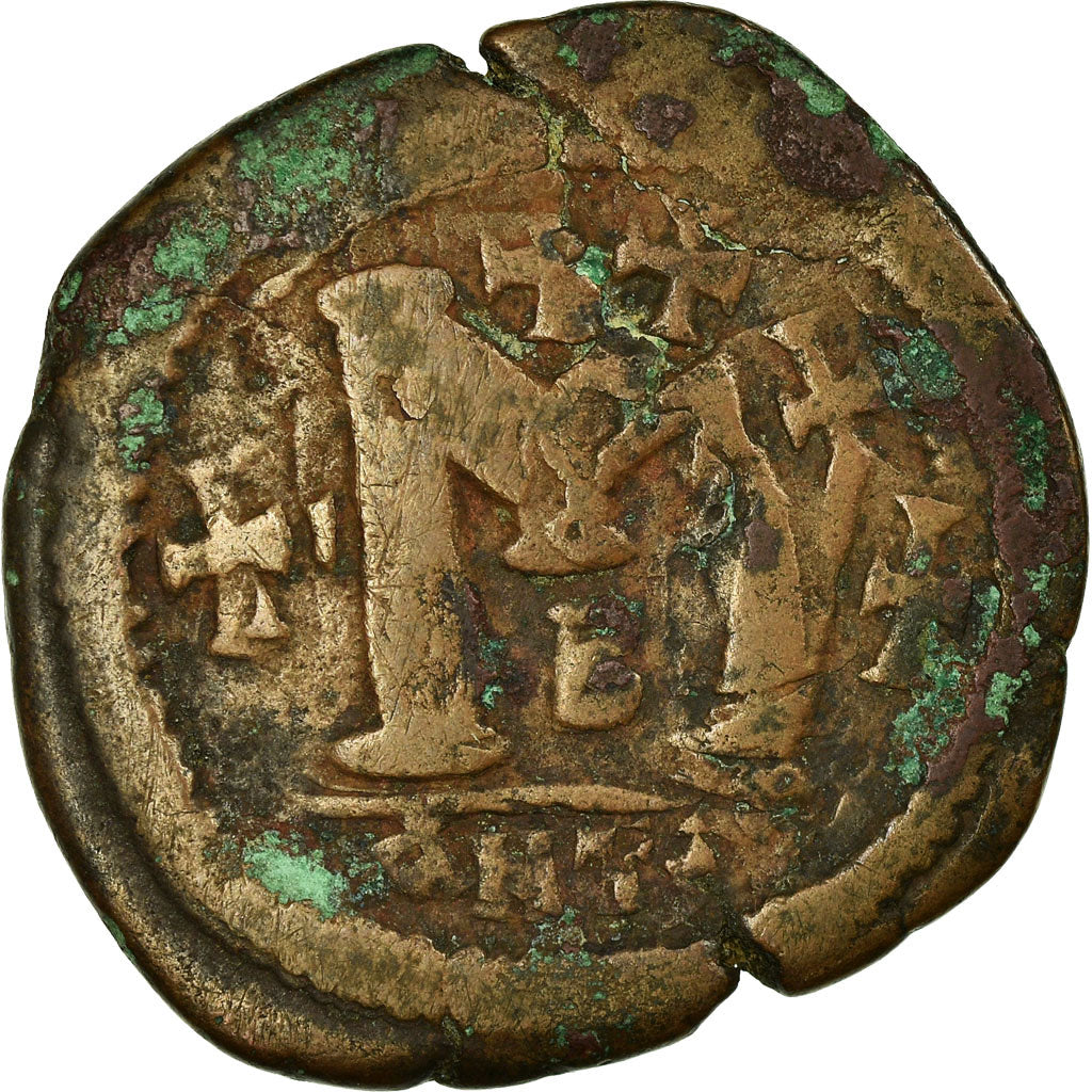 Münze, Justin I, Follis, 518-522, Antioch, Double-strike, S, Kupfer, Sear:100