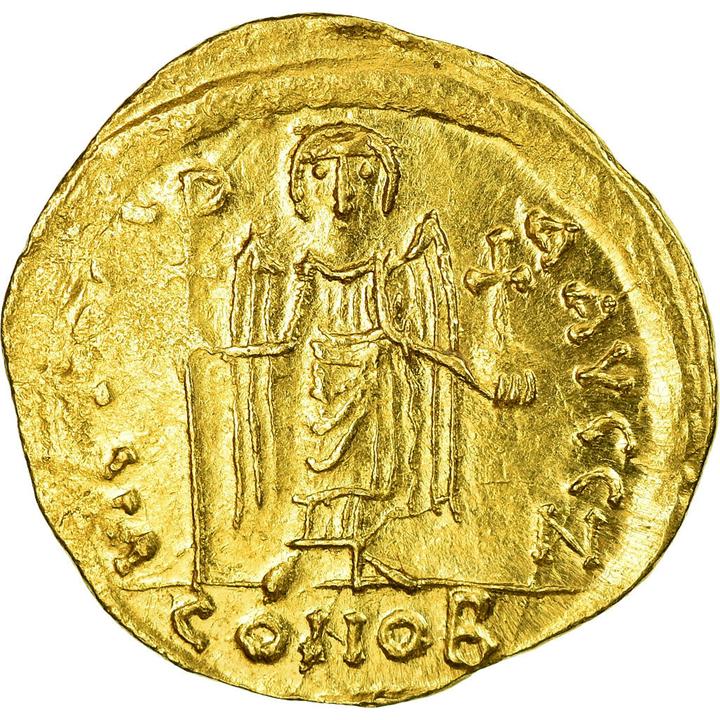 Monnaie, Maurice Tibère, Solidus, 583-601 AD, Constantinople, TTB+, Or