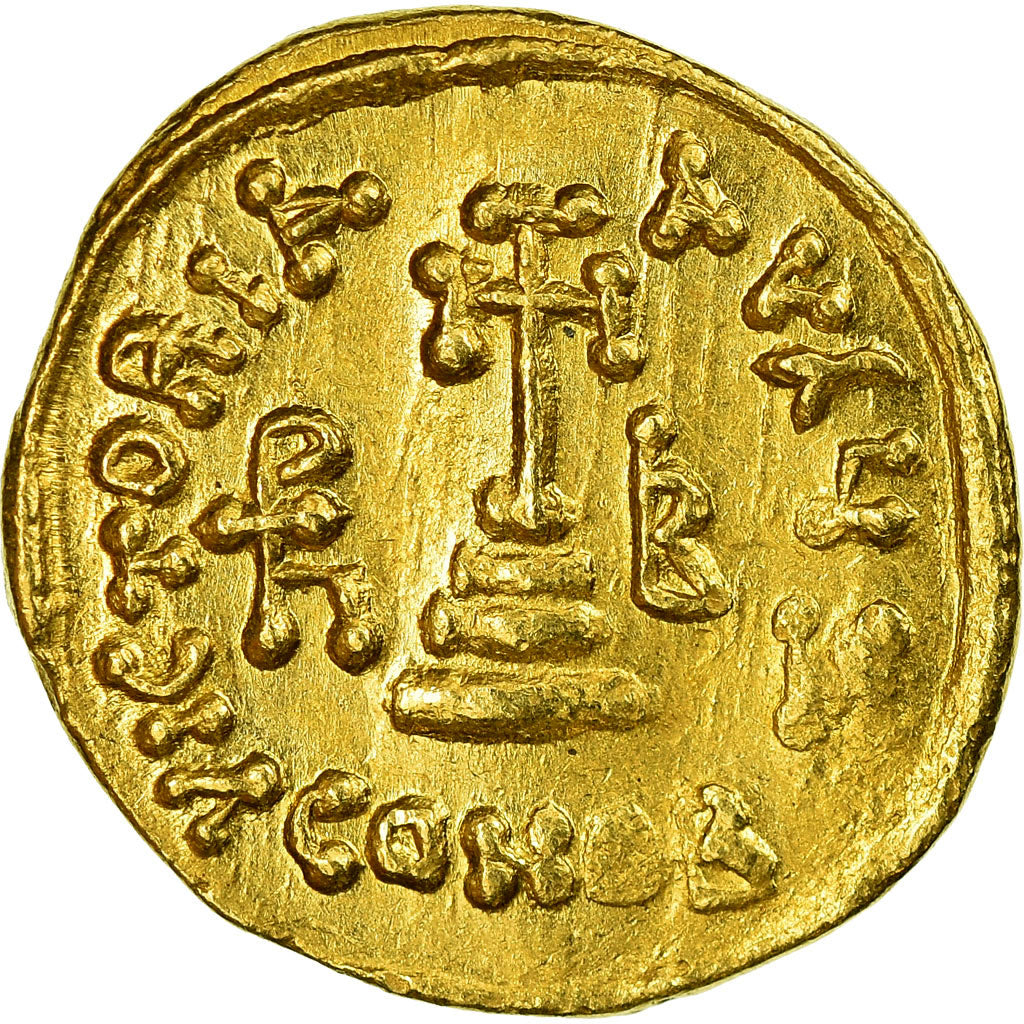 Moneta, Heraclius, Solidus, 638-639, Constantinople, BB+, Oro, Sear:767