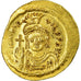 Moneta, Maurice Tiberius, Solidus, 583-601 AD, Constantinople, SPL-, Oro