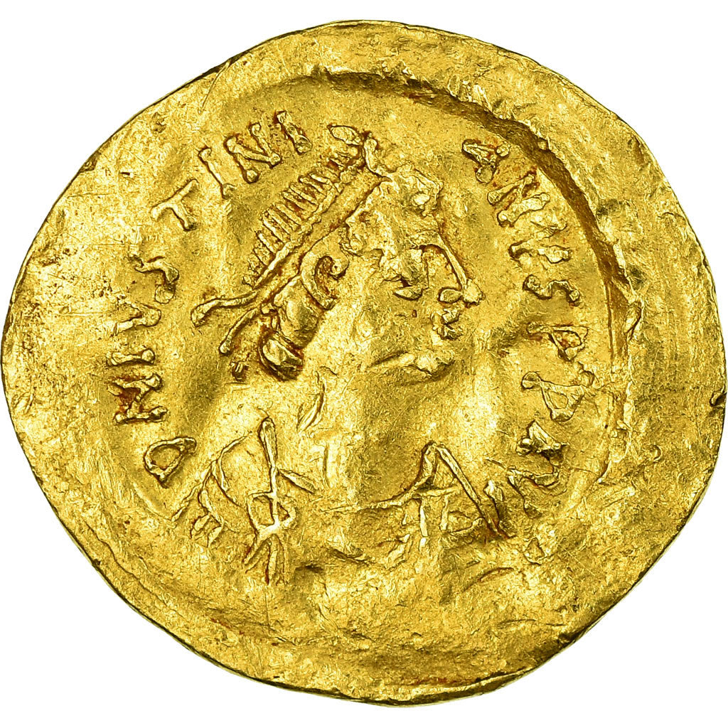 Münze, Justinian I, Semissis, 527-552, Constantinople, Rare, S+, Gold, Sear:143