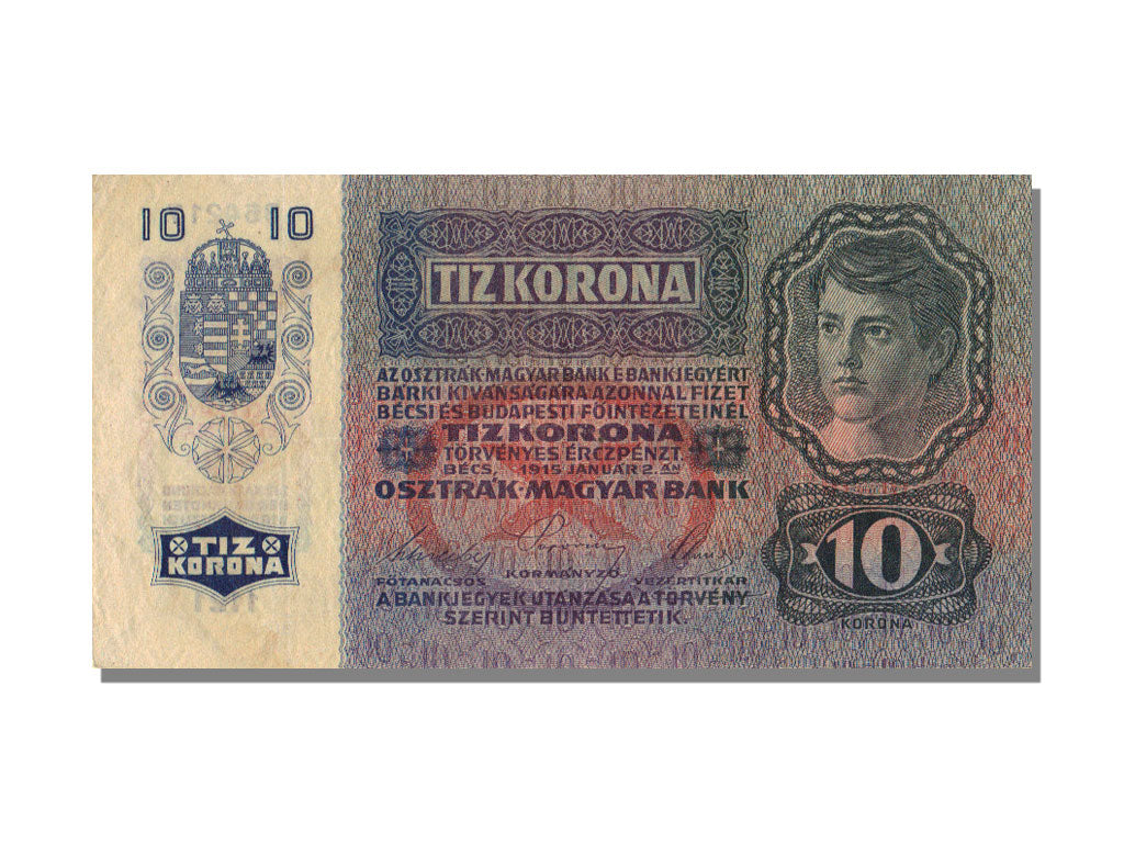 Austria, 10 Kronen, 1915, 1915-01-02, UNC(63)