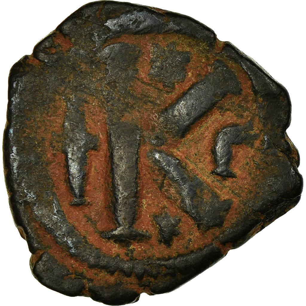 Coin, Justinian I, Half Follis, 527-537, Constantinople, VF(20-25), Copper