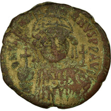 Moneta, Justinian I, Half Follis, 539-540, Constantinople, MB+, Rame, Sear:165