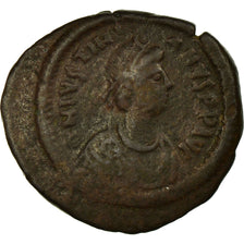 Monnaie, Justinien I, Pentanummium, 538-542, Constantinople, TB+, Cuivre