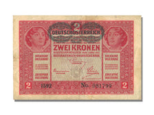 Austria, 2 Kronen, 1917, KM #50, 1917-03-01, EF(40-45), 081799
