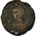 Moneta, Justinian I, Half Follis, 544-545, Kyzikos, VF(20-25), Miedź, Sear:208