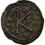 Moneda, Justinian I, Half Follis, 544-545, Kyzikos, BC+, Cobre, Sear:208