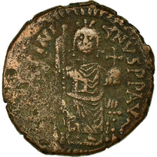 Moeda, Justinian I, Follis, 531-532, Antioch, VF(30-35), Cobre, Sear:214
