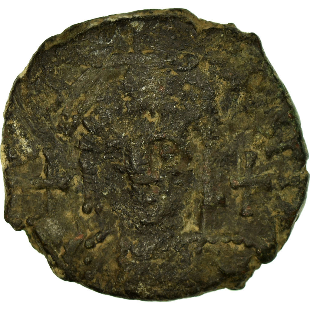 Coin, Justinian I, Half Follis, 562-563, Antioch, VF(30-35), Copper, Sear:232