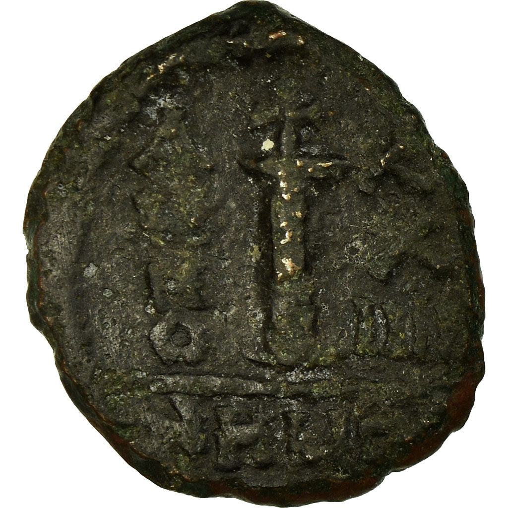 Münze, Justinian I, Decanummium, 550-551, Antioch, S, Kupfer, Sear:237