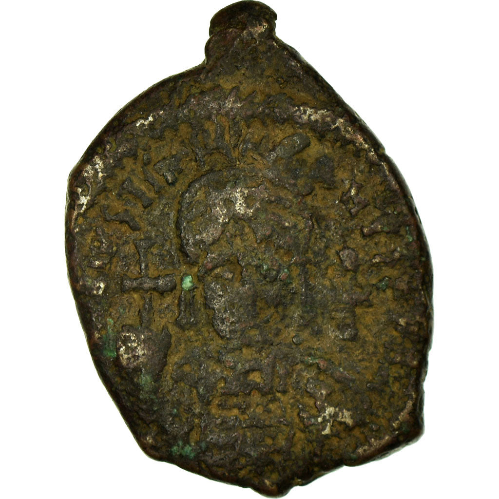 Münze, Justinian I, Decanummium, 554-555, Antioch, S, Kupfer, Sear:237
