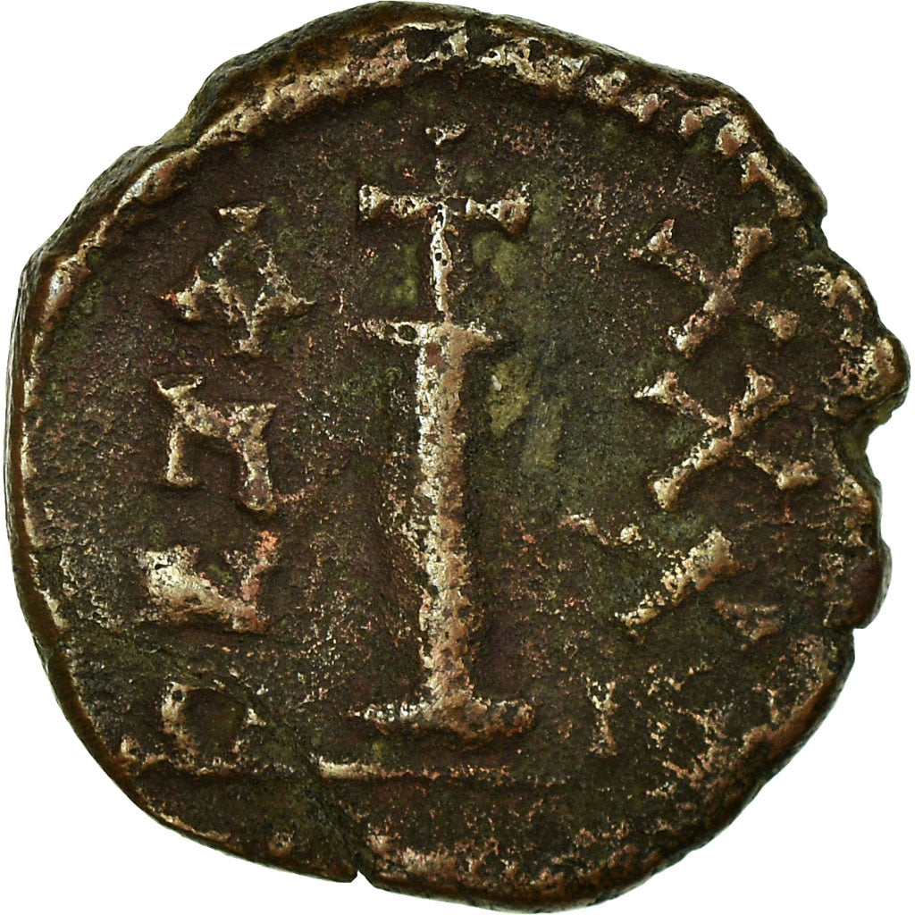 Moneta, Justinian I, Decanummium, 560-561, Antioch, MB+, Rame, Sear:239