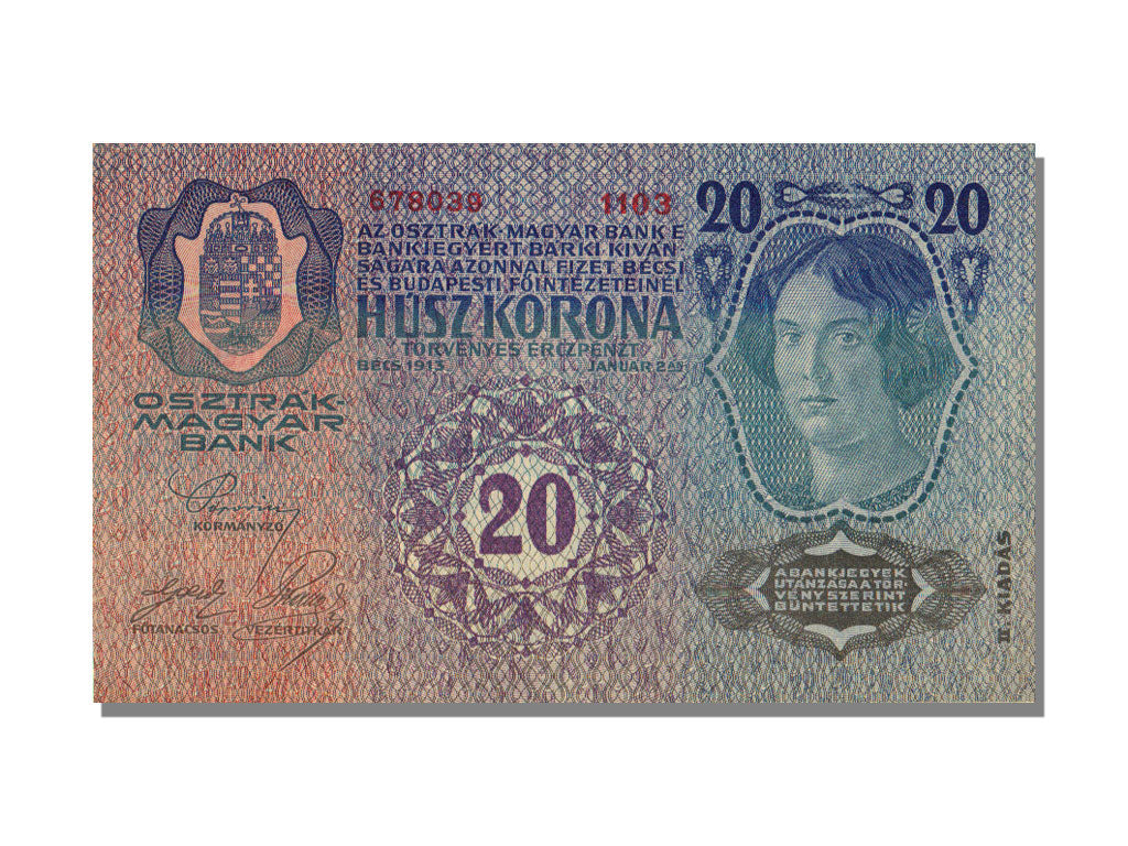 Austria, 20 Kronen, 1913, KM #52, 1913-01-02, UNC(65-70), 678039