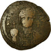 Moeda, Justinian I, Follis, 527-565 AD, Carthage, VF(30-35), Cobre, Sear:267