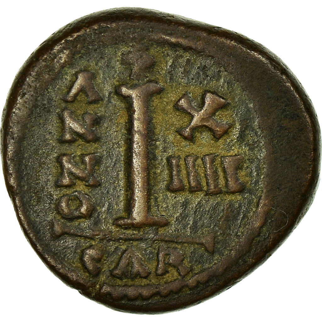Moneta, Justinian I, Decanummium, 540-541, Carthage, MB+, Rame, Sear:269