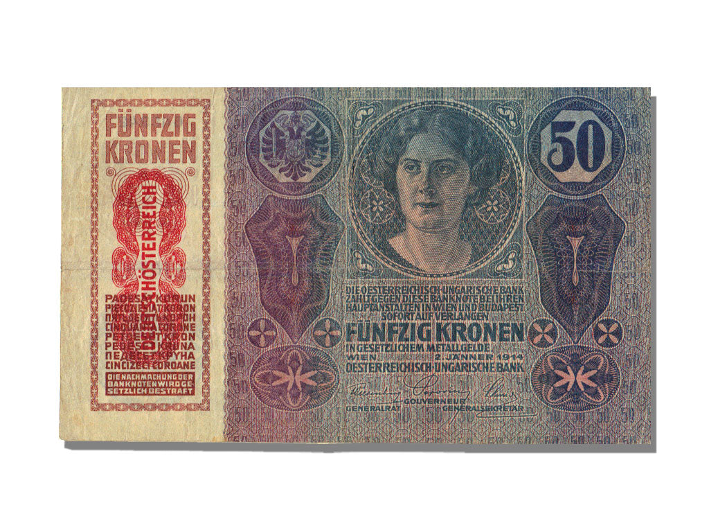 Austria, 50 Kronen, 1914, 1914-01-02, UNC(63)