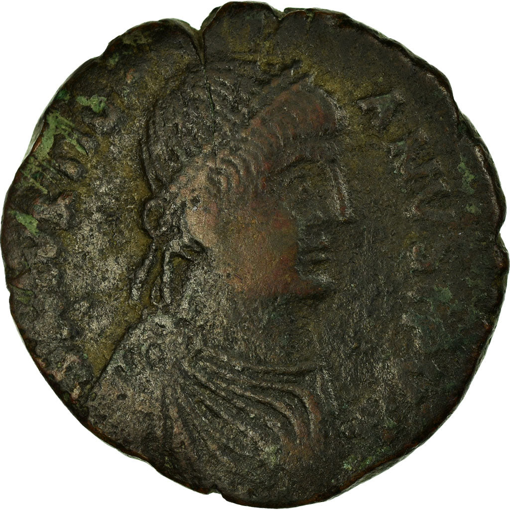 Moeda, Justinian I, Follis, 537, Rome, Rara, VF(30-35), Cobre, Sear:293