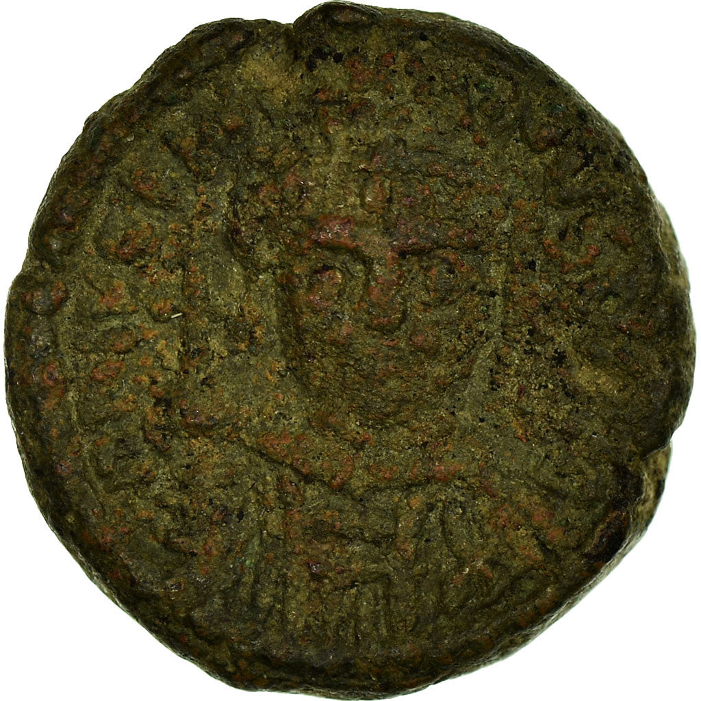 Moneta, Justinian I, Decanummium, 547-549, Rome, Rare, MB+, Rame, Sear:308