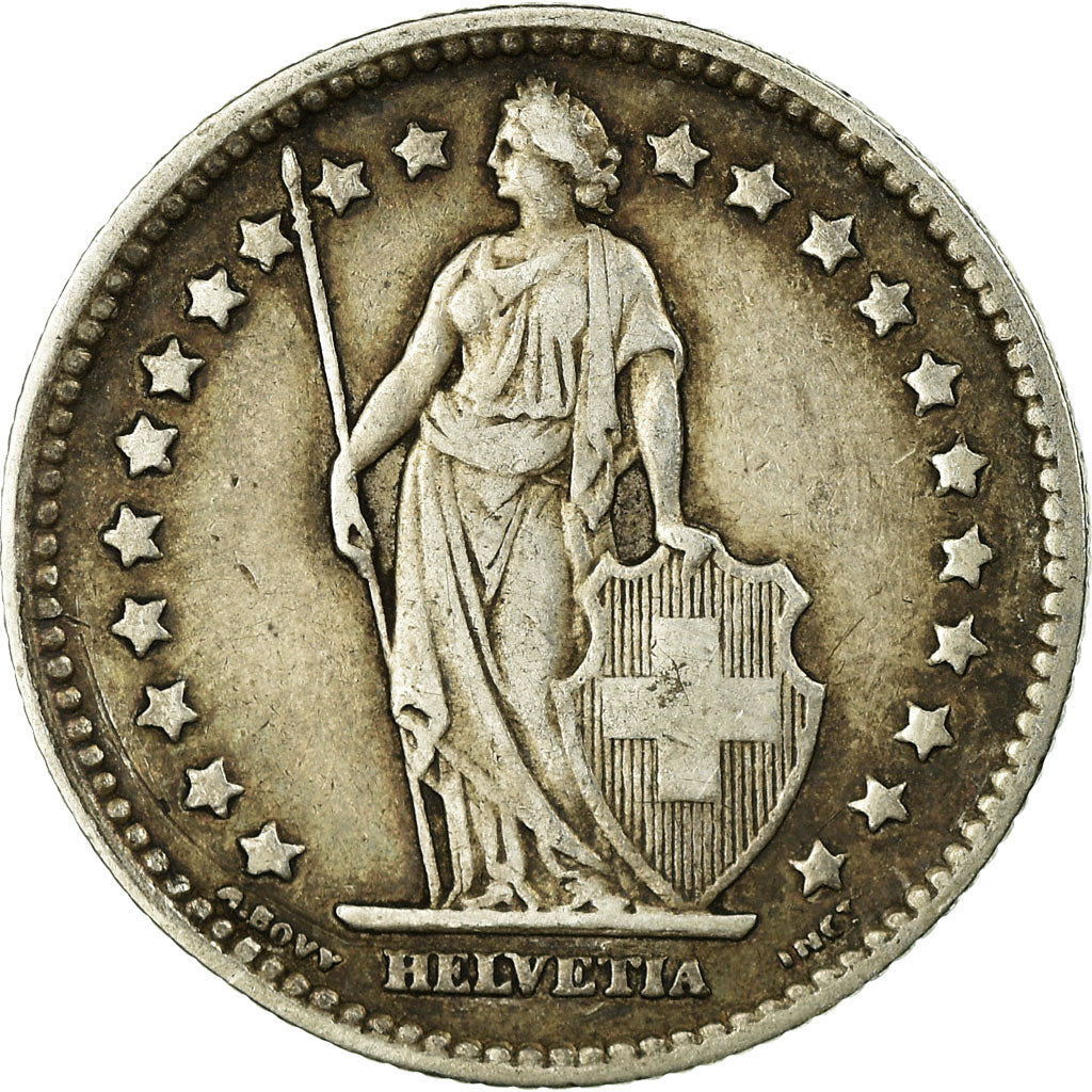 Moneta, Svizzera, Franc, 1905, Bern, BB, Argento, KM:24