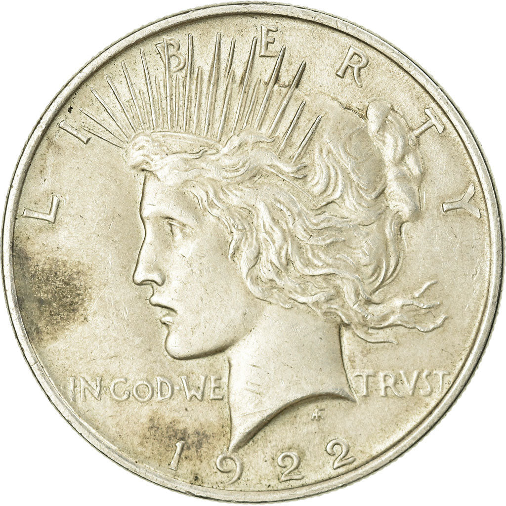 Moeda, Estados Unidos da América, Peace Dollar, Dollar, 1922, U.S. Mint