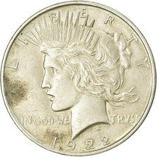 Moeda, Estados Unidos da América, Peace Dollar, Dollar, 1922, U.S. Mint