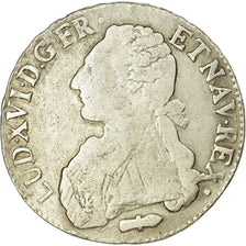 Moneda, Francia, Louis XVI, Ecu aux branches d'olivier, 1788, Perpignan, BC+